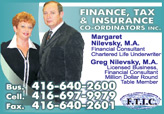 Margaret & Greg Nilevsky Financial Consultants 